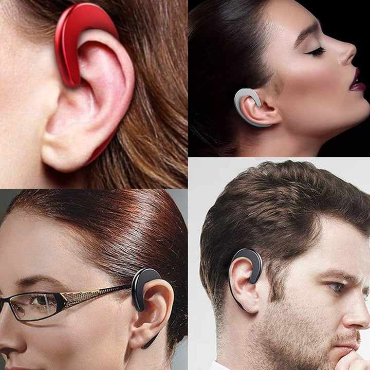 Lisslune | Wireless Tiny Bluetooth Ear Hook Headphones - Noise Cancelling & Open Ear Design