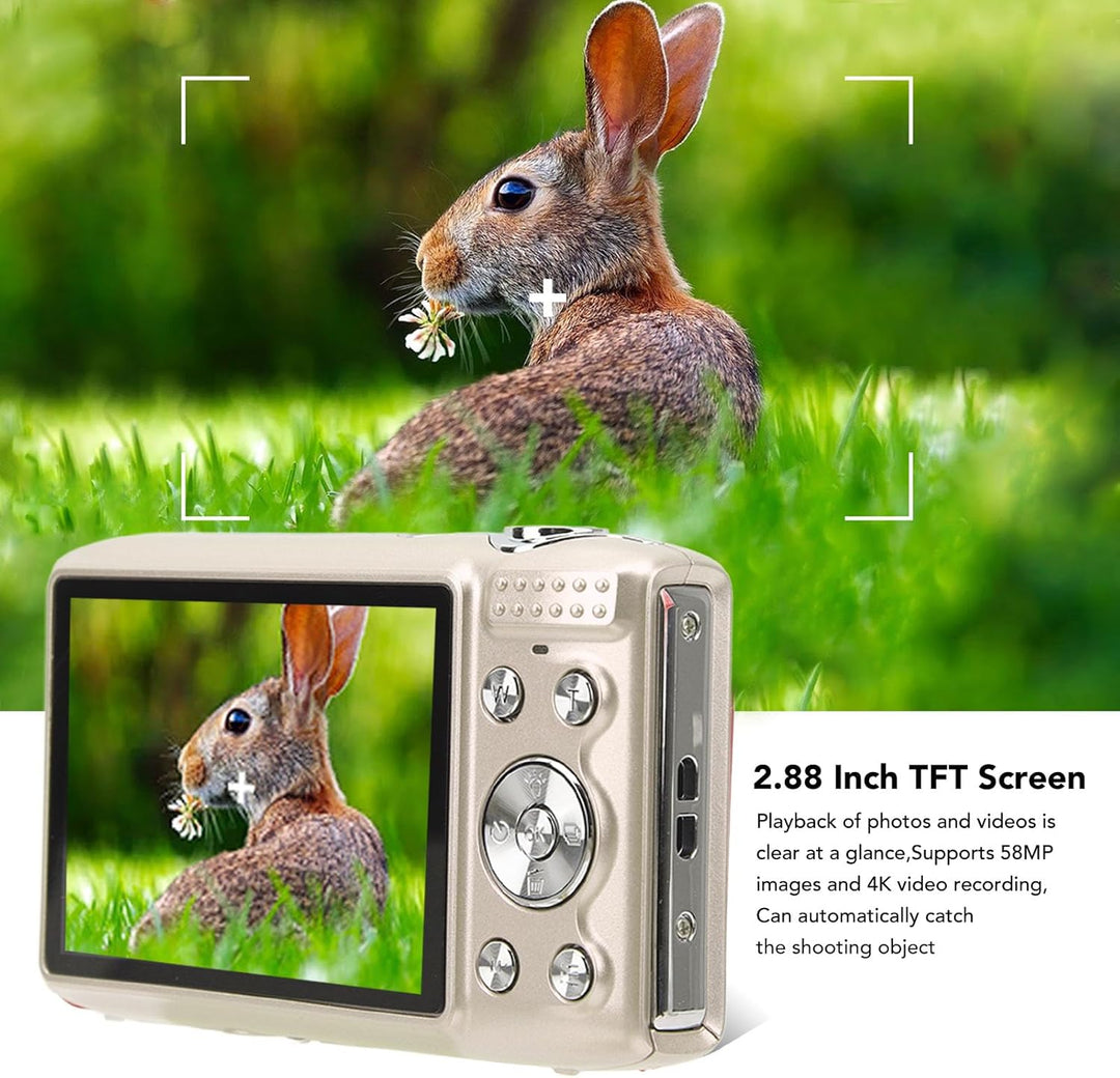 Lisslune | 4K Compact Digital Camera with 58MP Photos and 16X Zoom – Lumora