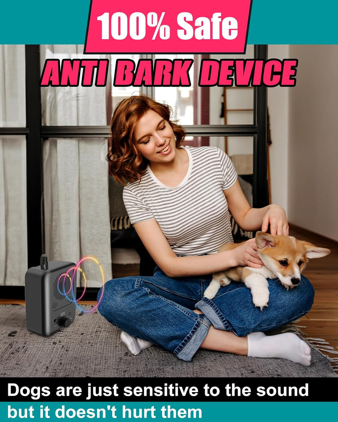 Lisslune | Rechargeable Ultrasonic Anti Barking Device with 50ft Range – Calvero