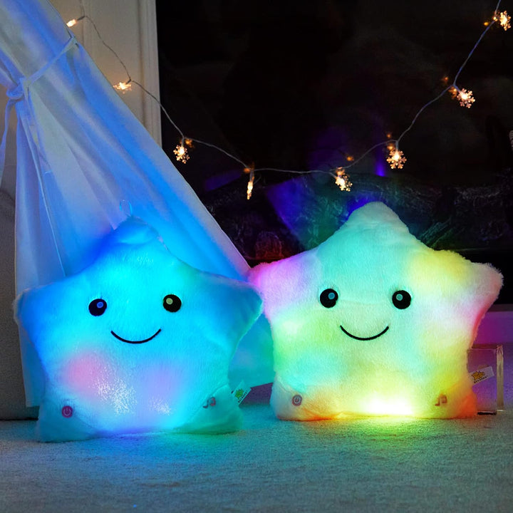 Lisslune | StarGlow Plush Night Light – Soft Stuffed Animal with Music and Light