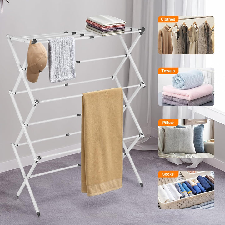 Lisslune | 3-Tier Foldable Clothes Drying Rack – DryMate