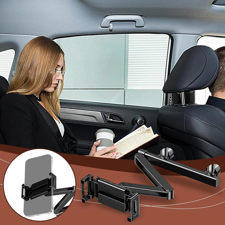 Lisslune | Car Headrest Tablet Holder – Adjustable 360° Backseat Phone & Tablet Mount – Movira
