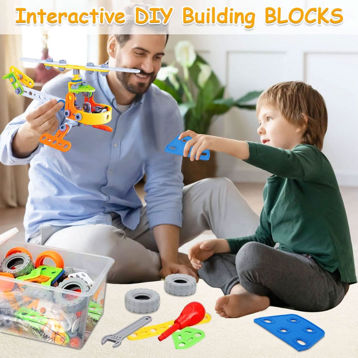 Lisslune | CREATIVE CONSTRUCTION SET – Construction toy for imagination, motor skills & logical thinking
