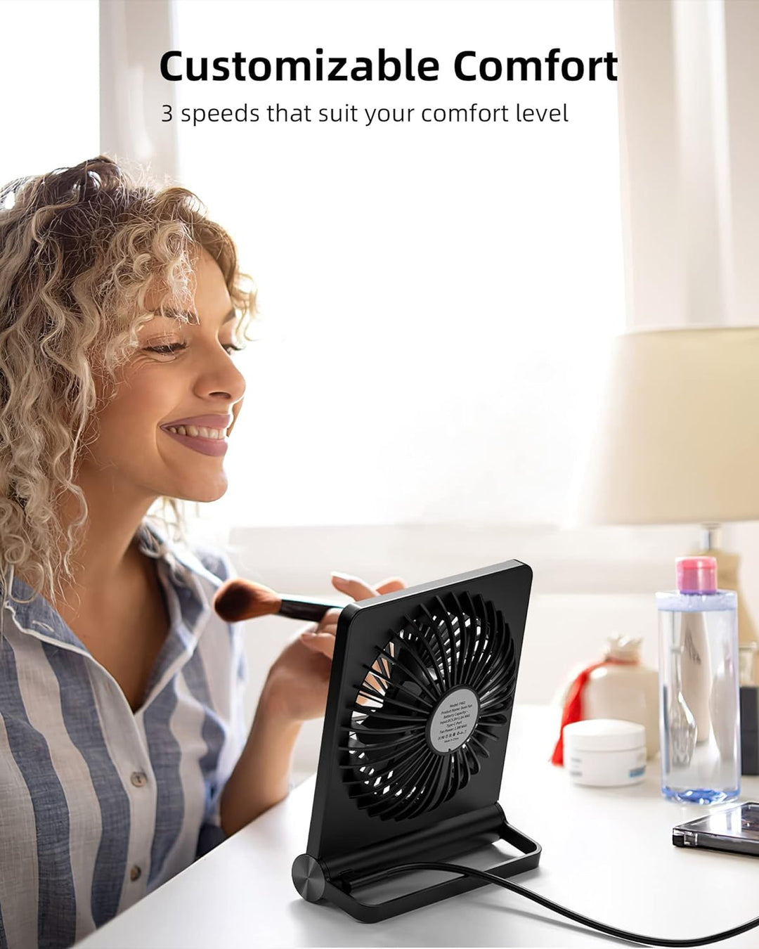 Lisslune | Stronger Wind Ultra Quiet Small Table Fan