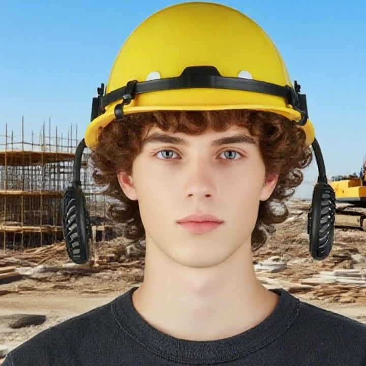 Lisslune | Ventilated Construction Helmet with Adjustable Cooling Fan – Biniveil