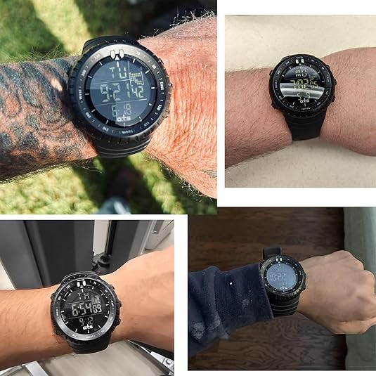 Lisslune | Henry Waterproof Men’s Digital Sports Watch – Shockproof, Tactical & LED Backlit Outdoor Timepiece