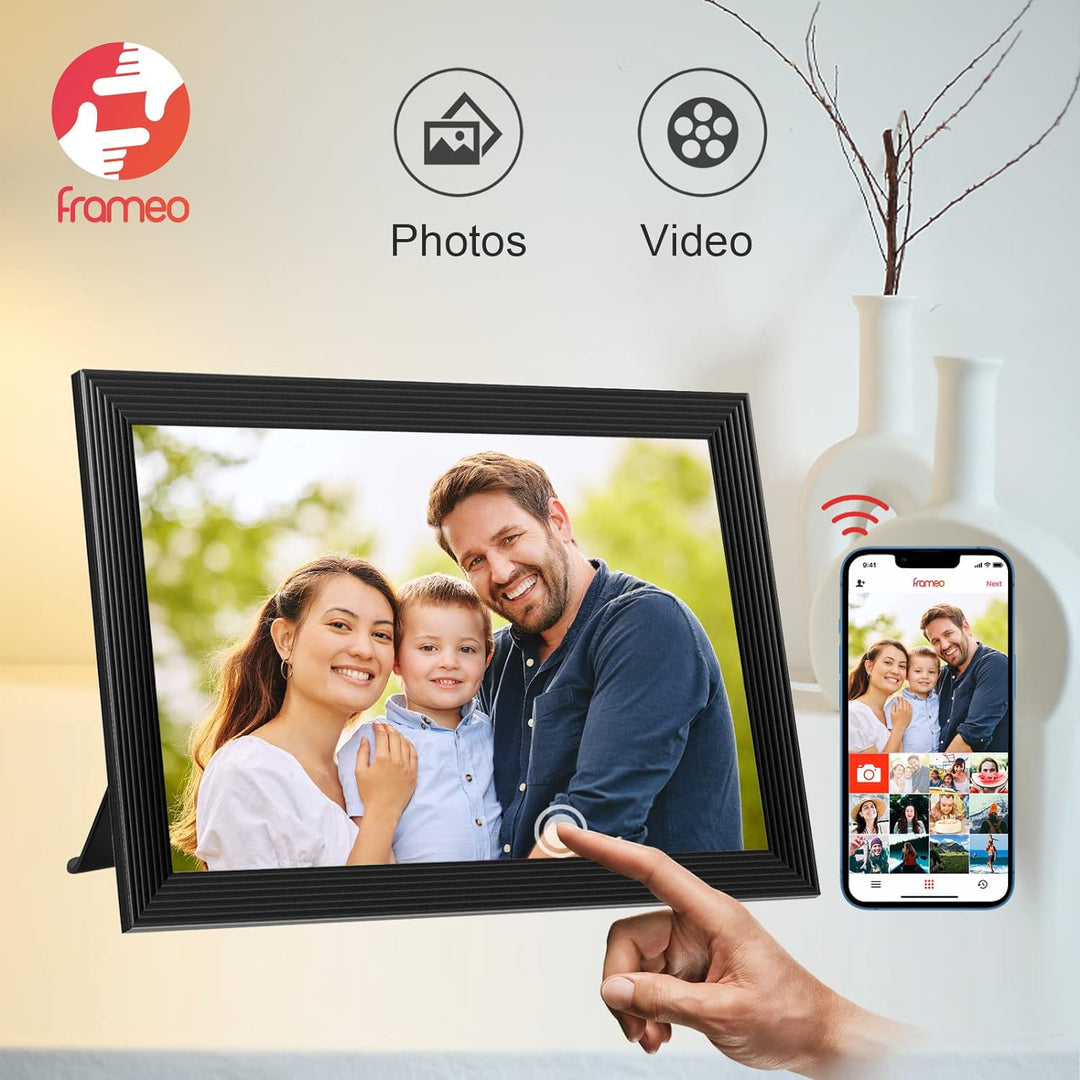 Lisslune | High-Resolution Digital Photo Frame Top-Rated Electric Picture Frame with Video Playback and Camera Features