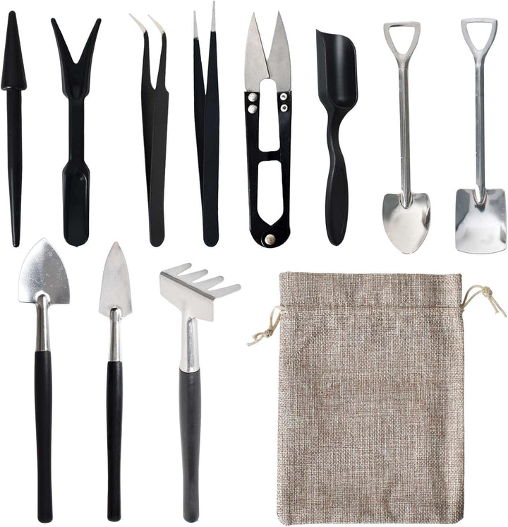 Lisslune | 12-in-1 Succulent Tools Set with Storage Bag for Indoor Gardening