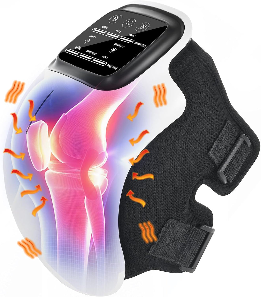 Lisslune | Knee Massager with Red Light Therapy for Pain Relief and Muscle Recovery