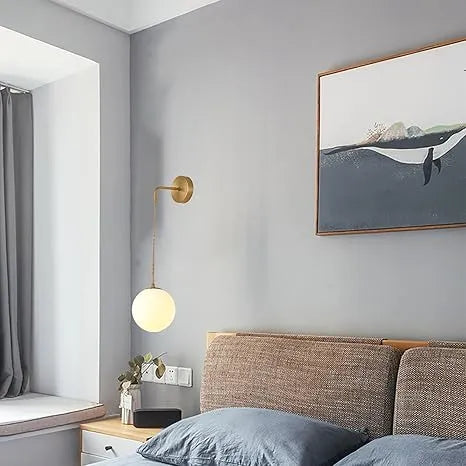Lisslune | SphereLuxe – Scandinavian Wall Light with Adjustable Lighting