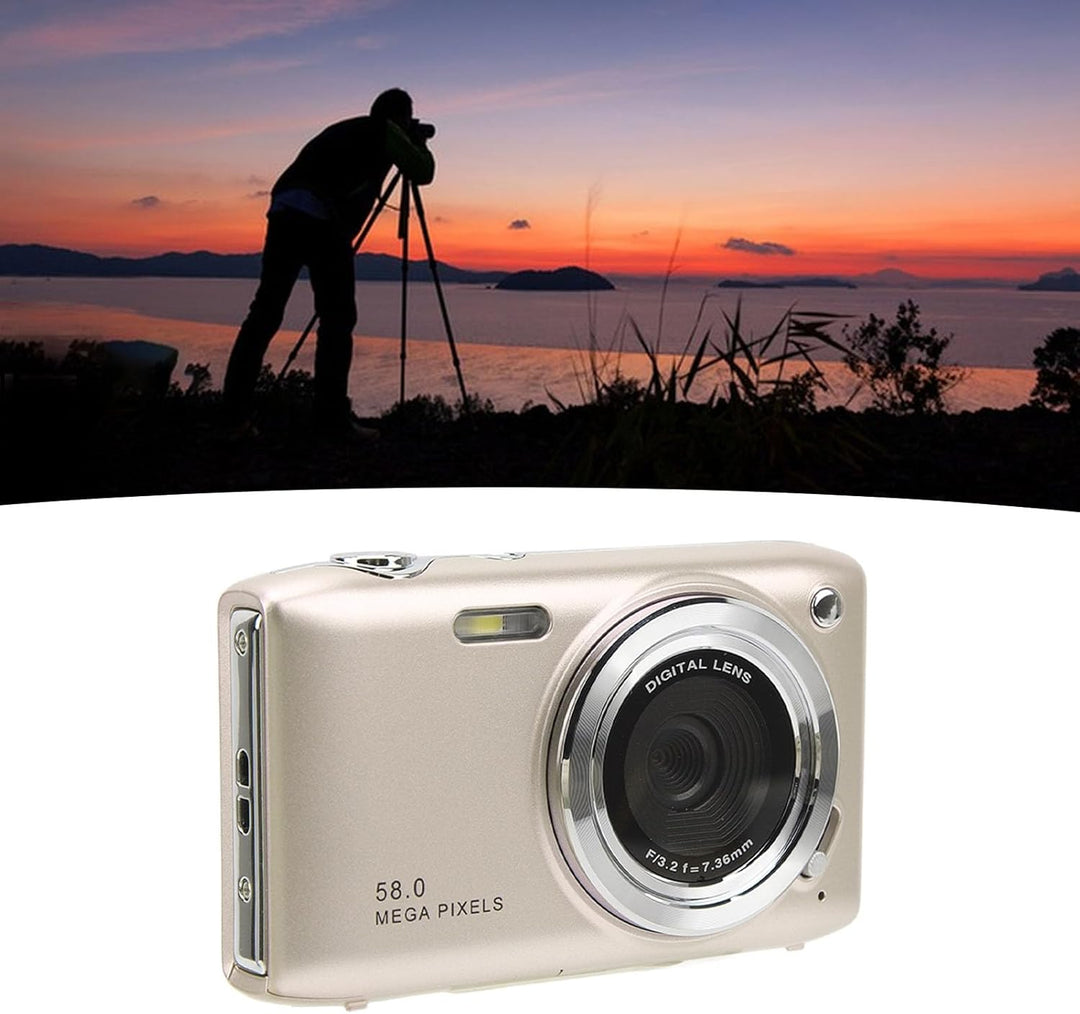 Lisslune | 4K Compact Digital Camera with 58MP Photos and 16X Zoom – Lumora