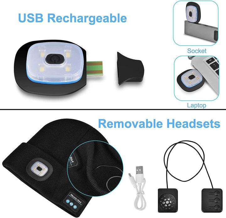 Lisslune | Bluetooth Beanie Hat Light Wireless Headphones