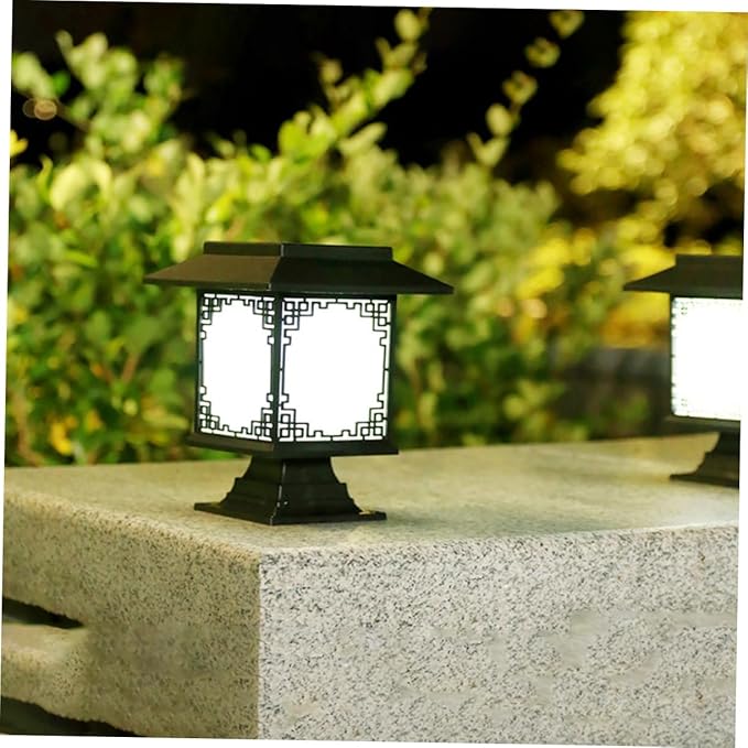 Lisslune | Solar LED Garden Lamp – Large Square Lamp with Warm Light and Dual Use