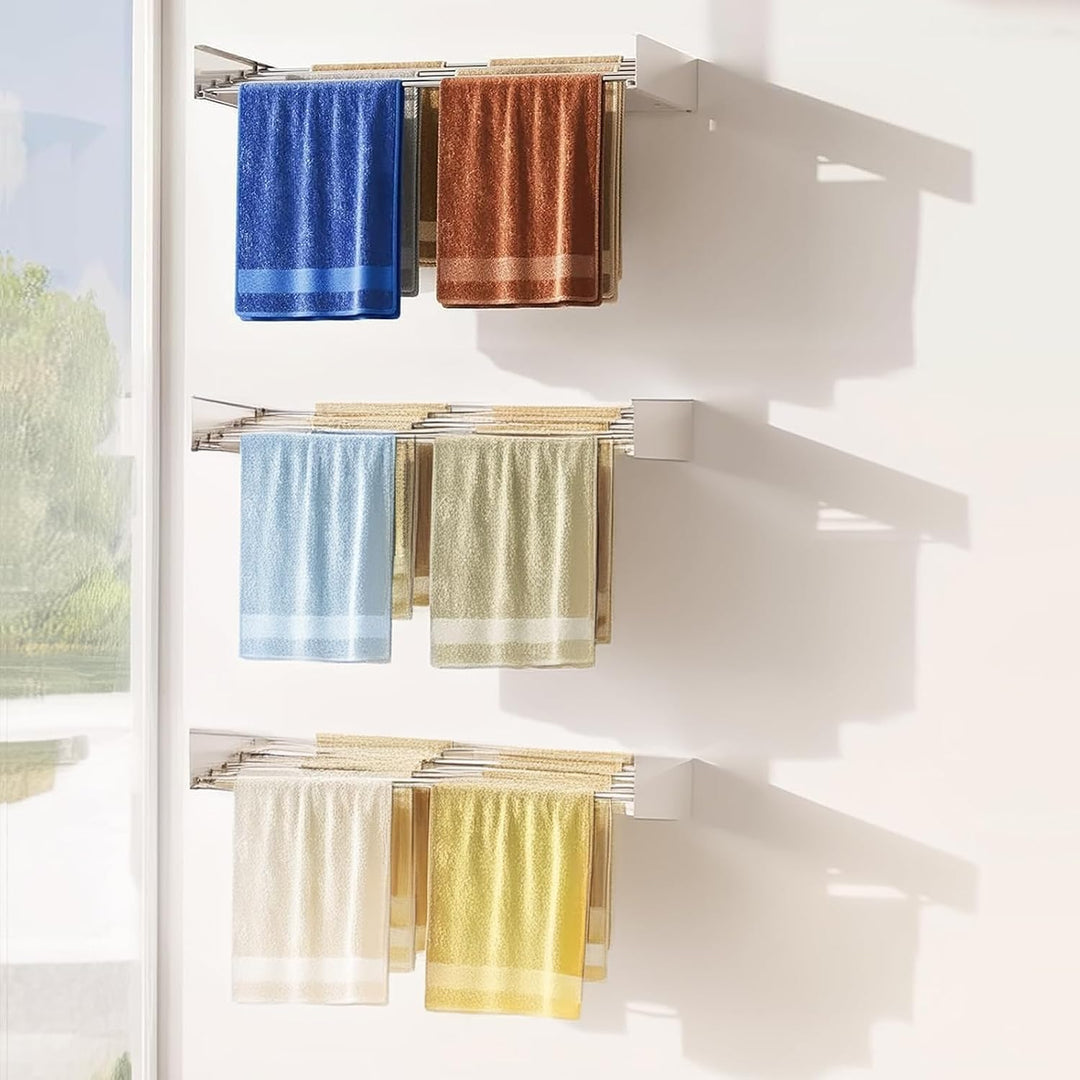 Lisslune | Wall-Mounted Foldable Clothes Drying Rack – DryWall