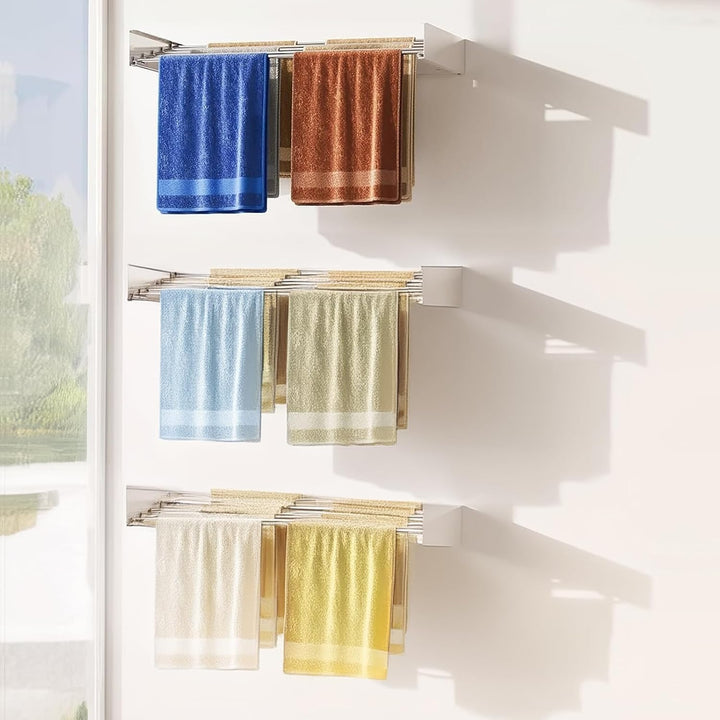 Lisslune | Wall-Mounted Foldable Clothes Drying Rack – DryWall