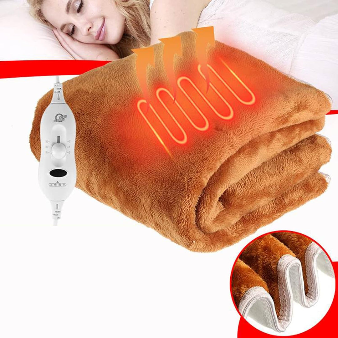 Lisslune | WinterWarm Electric Heated Blanket – Adjustable Temperature & Overheat Protection