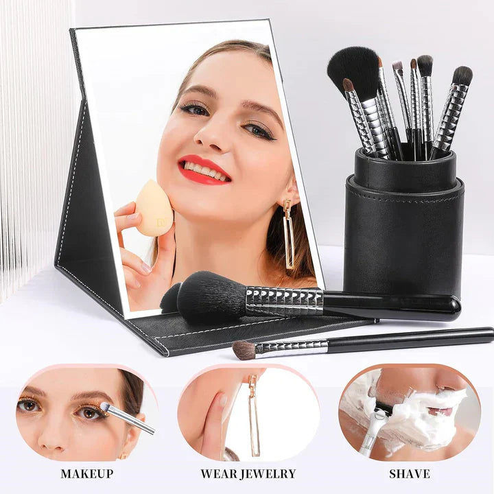 Lisslune | Compact makeup mirror with stand