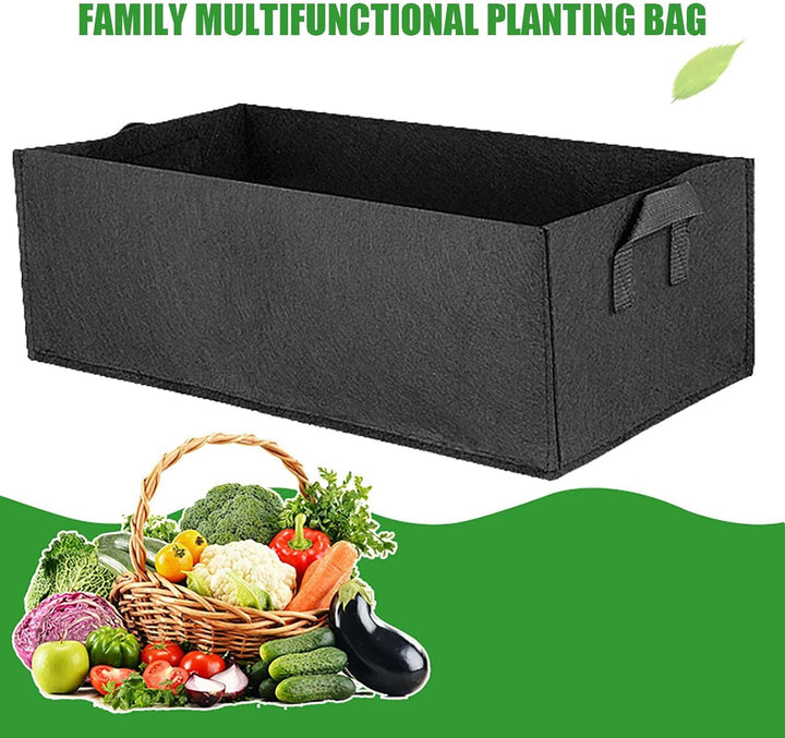 Lisslune | Foldable storage box made of felt for plants with handles