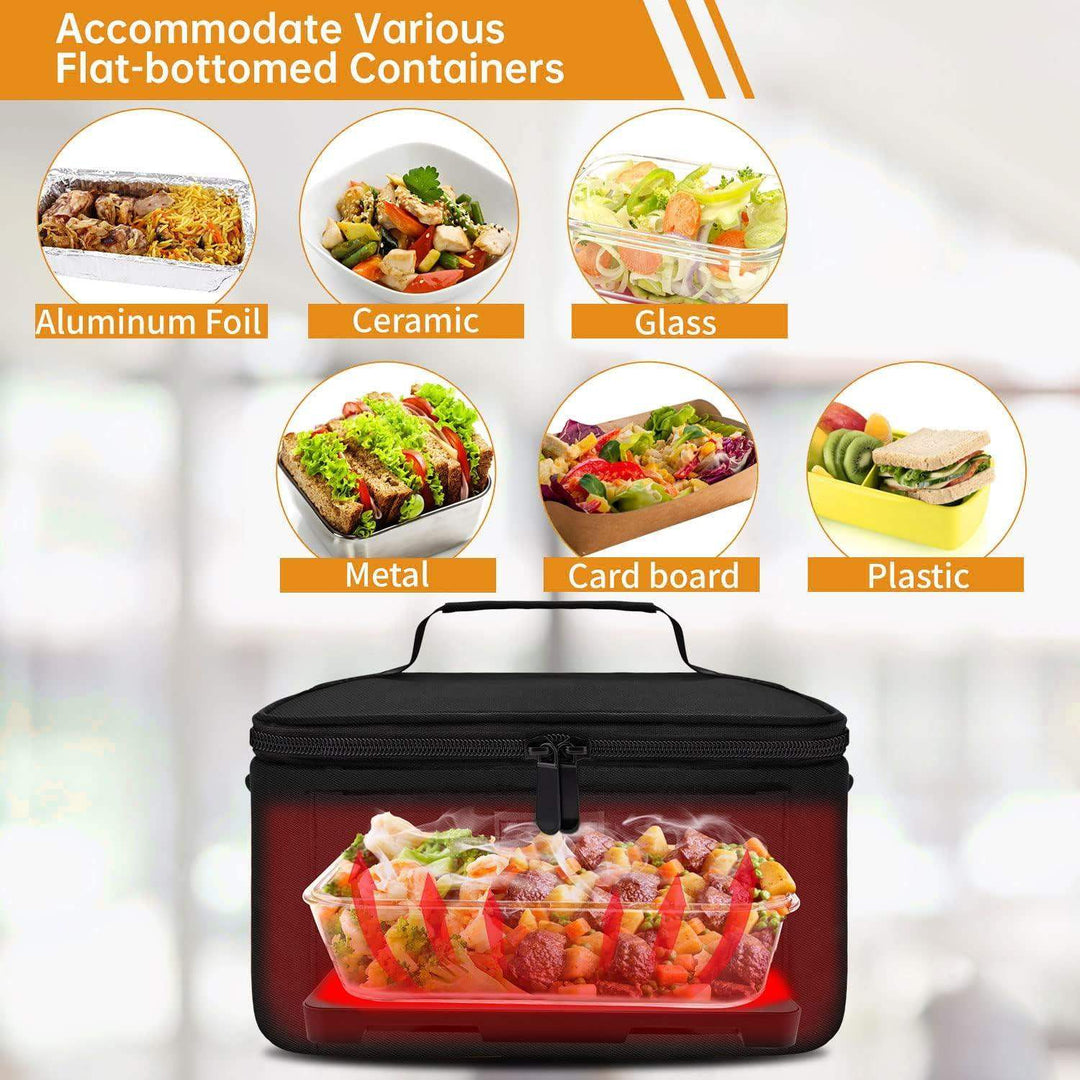 Lisslune | HeatGo Pro – Electric Portable Food Warmer Lunchbox with 3-in-1 Connection