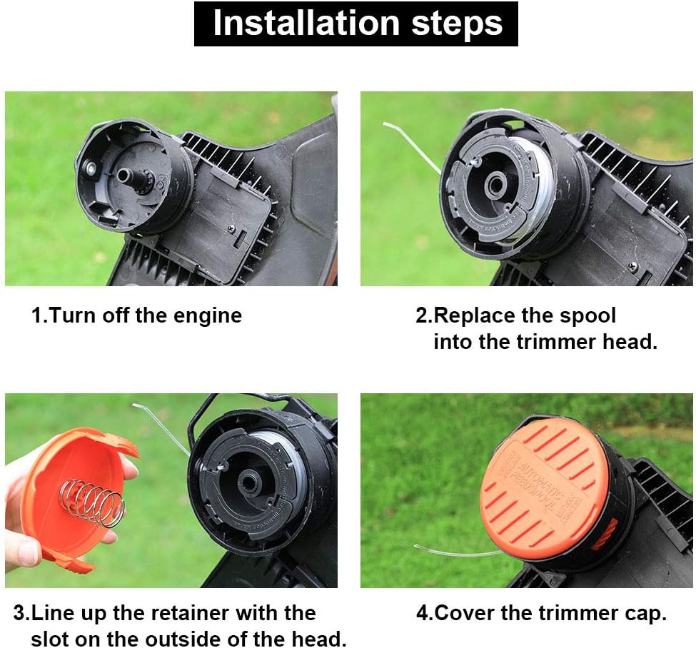 Lisslune | Replacement spool for trimmer – Nylon grass mowing line for lawn mowers and trimmers