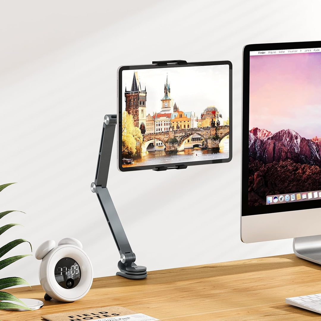 Lisslune | Adjustable Aluminum Tablet Desk Stand with 360° Rotation – Movaro