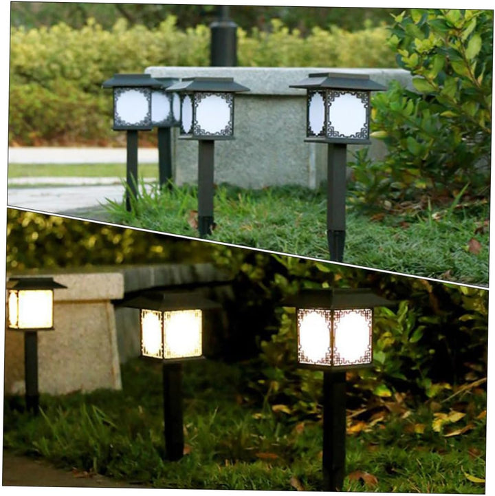 Lisslune | Solar LED Garden Lamp – Large Square Lamp with Warm Light and Dual Use