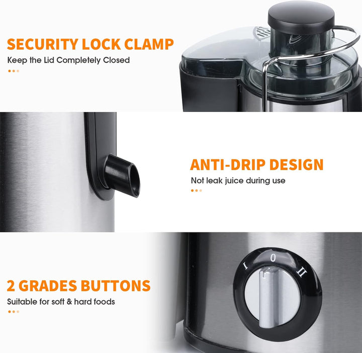 Lisslune | Cold Press Juicer with 3 Speeds – JuicePro