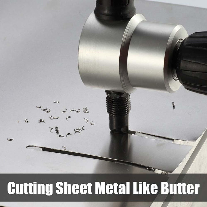 Lisslune | Nibbler Cutter Drill Attachment Double Head Metal Sheet