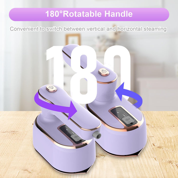 Lisslune | WrinkleAway™ | Compact Steam Iron for Travel | Portable Wrinkle Remover for Clothes & Garments