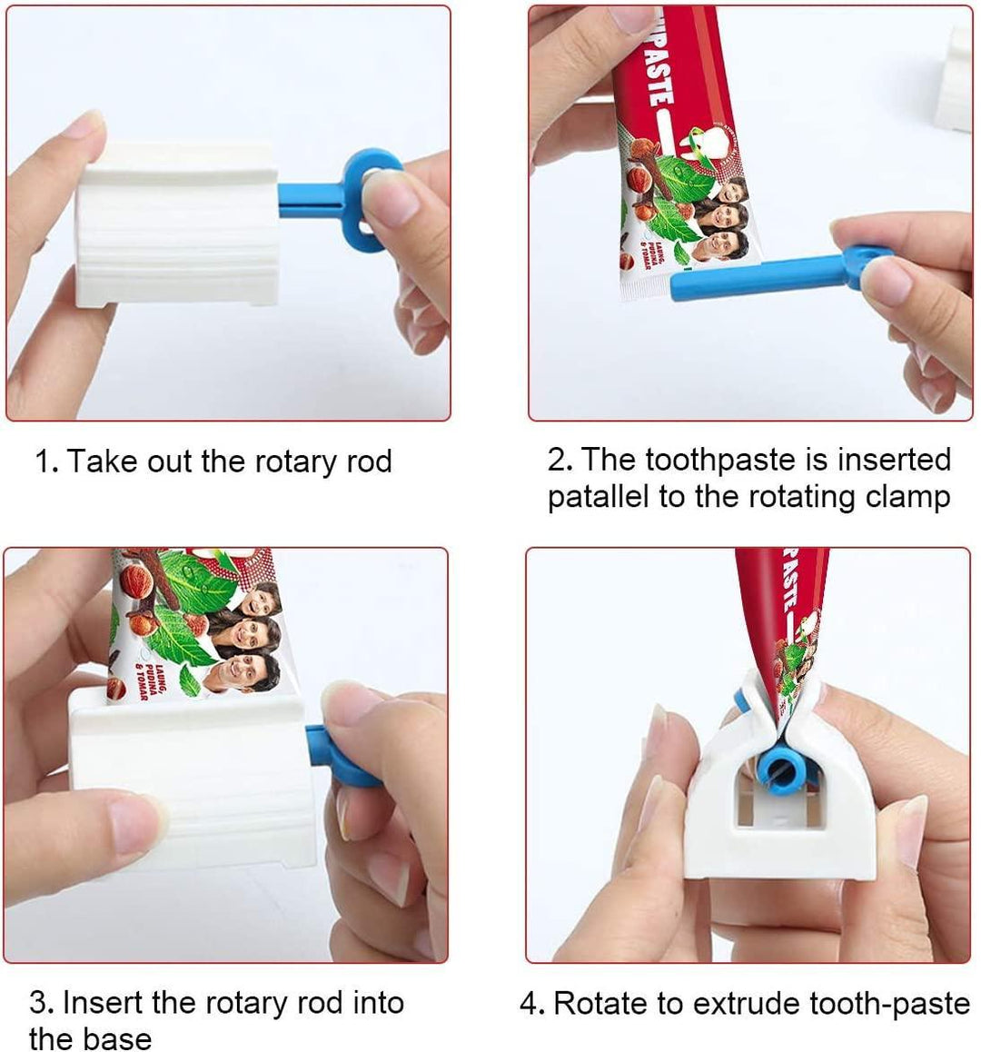 Lisslune | Automatic Toothpaste Dispenser and Toothbrush Holder - Wall-mounted Bathroom Organizer