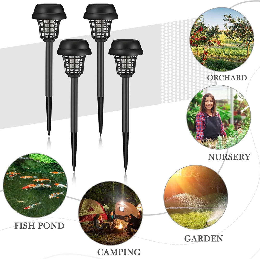 Lisslune | Solar Insect Killer with LED Light – Waterproof Garden Light for Mosquito Repulsion