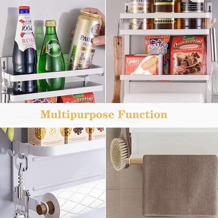 Lisslune | Magnetic Fridge Spice Rack with Paper Towel Holder – Oryden