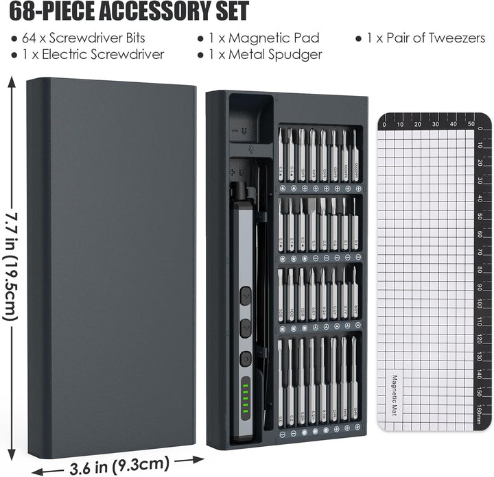 Lisslune | ProFix 68-in-1 Electric Precision Screwdriver Set