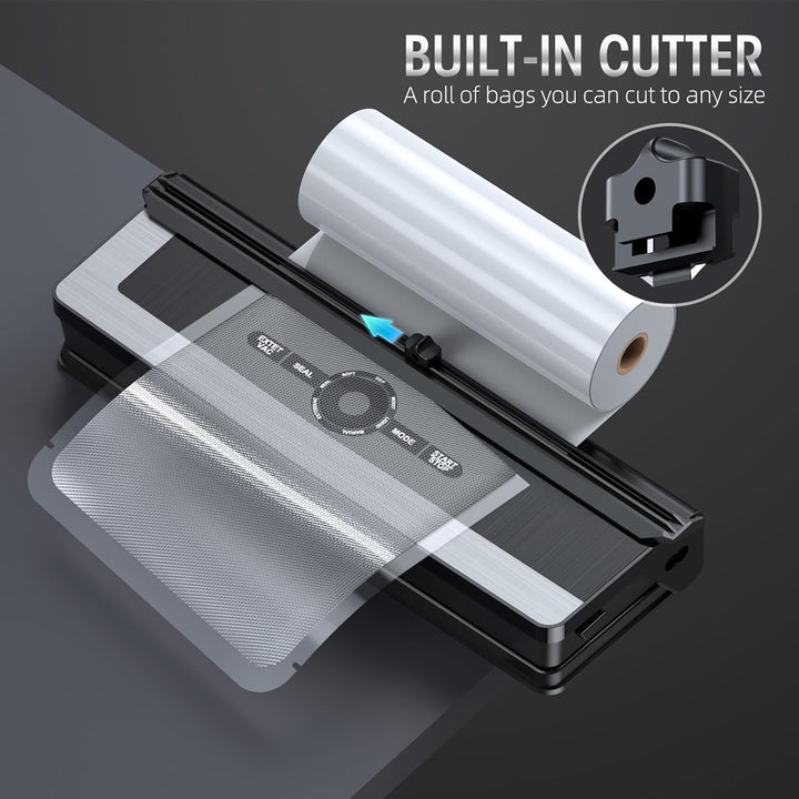 Lisslune | 8-in-1 Vacuum Sealer with Built-in Cutter