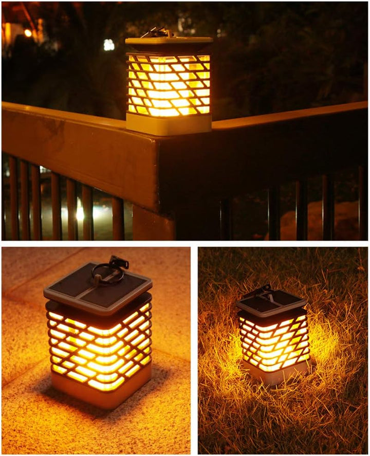 Lisslune | Solar LED garden lantern with ribbed design – Decorative outdoor lighting for garden
