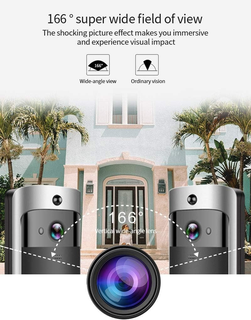 Lisslune | Wireless HD WiFi Video Doorbell | Night Vision, Two-Way Intercom & Motion Alerts for Home Security