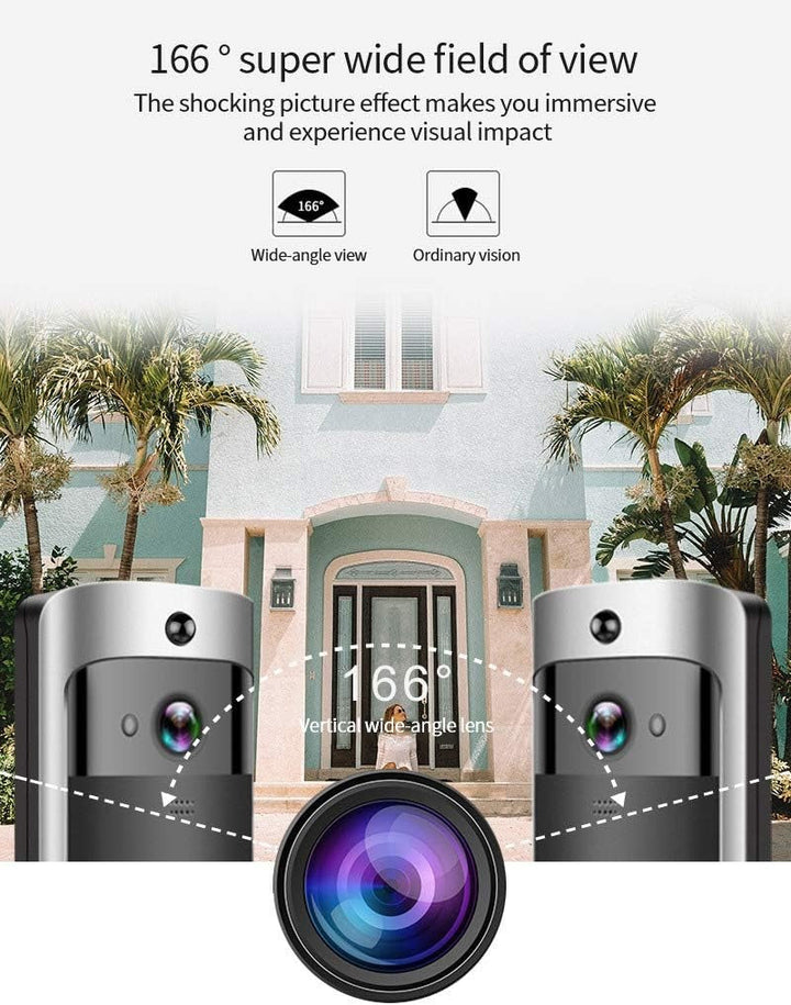 Lisslune | Wireless HD WiFi Video Doorbell | Night Vision, Two-Way Intercom & Motion Alerts for Home Security