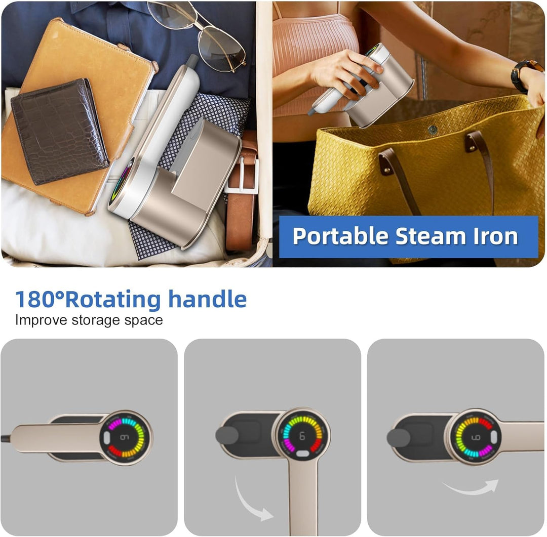 Lisslune | Portable Travel Steamer Iron 1200W with 6 Modes and AU Plug