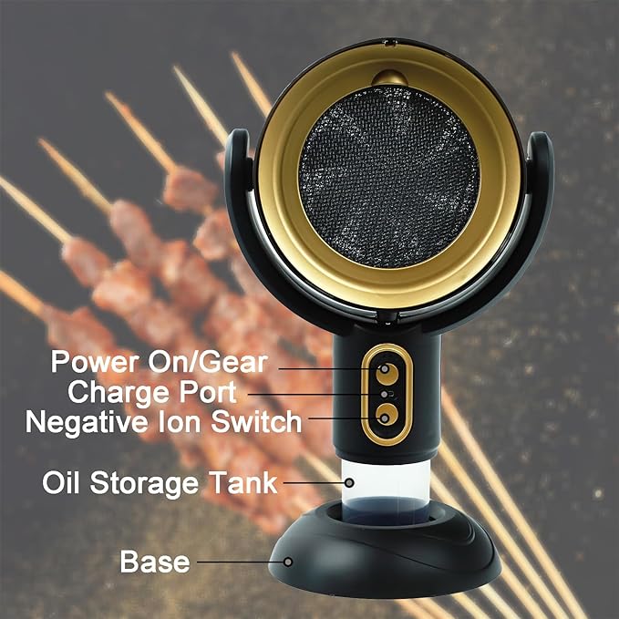 Lisslune | AetherVent™ | Portable Range Hood | Powerful Rechargeable Kitchen Exhaust Fan | Ideal for Any Space & Cooking Needs