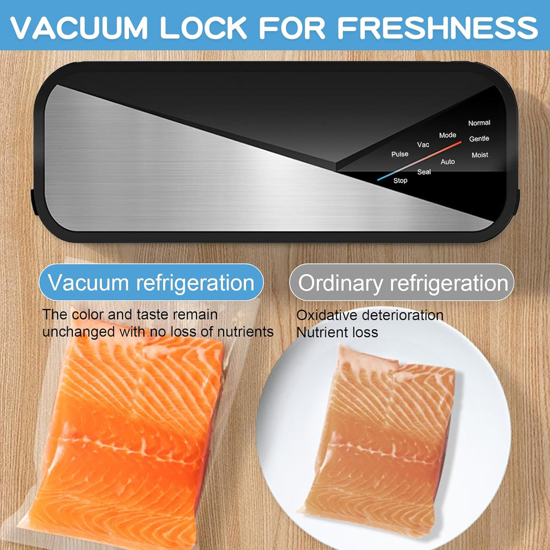 Lisslune | 6-in-1 Vacuum Sealer with 80kPa Suction and 30cm Sealing Strip – Fresvyn