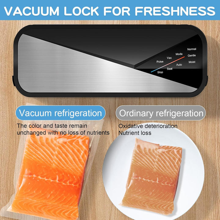 Lisslune | 6-in-1 Vacuum Sealer with 80kPa Suction and 30cm Sealing Strip – Fresvyn