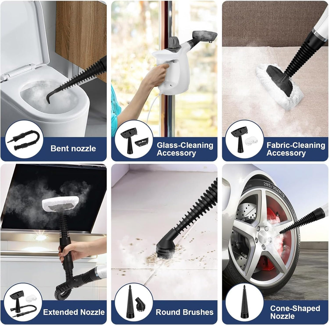 Lisslune | High-Pressure Handheld Steam Cleaner with 9-Piece Accessory Kit – Valtira