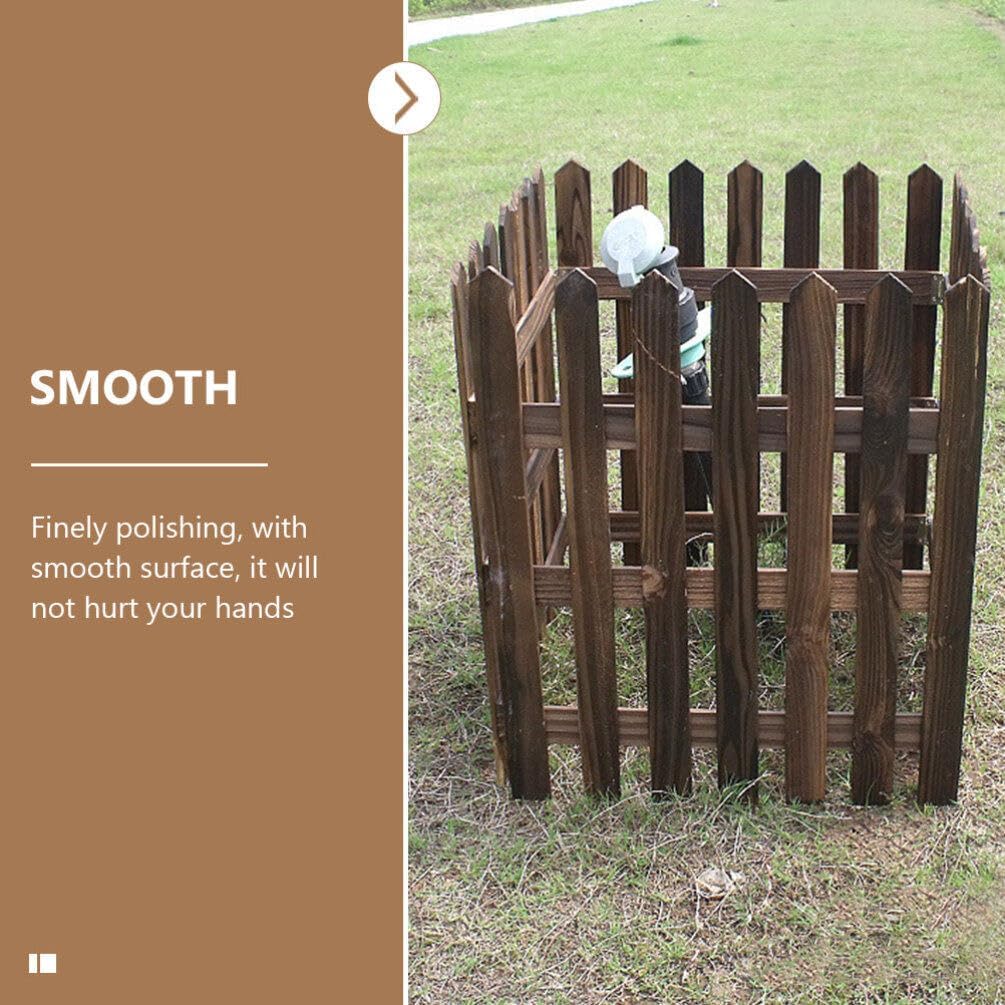 Lisslune | Decorative wooden garden fence for flower beds and outdoor areas