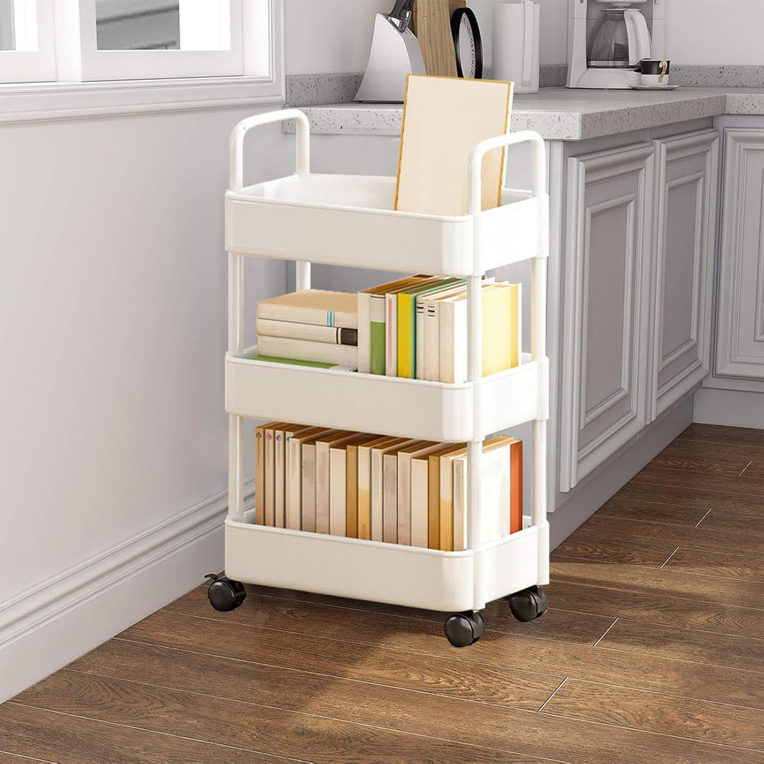 Lisslune | Rolling Utility Cart with Wheels & Handle – Veyora