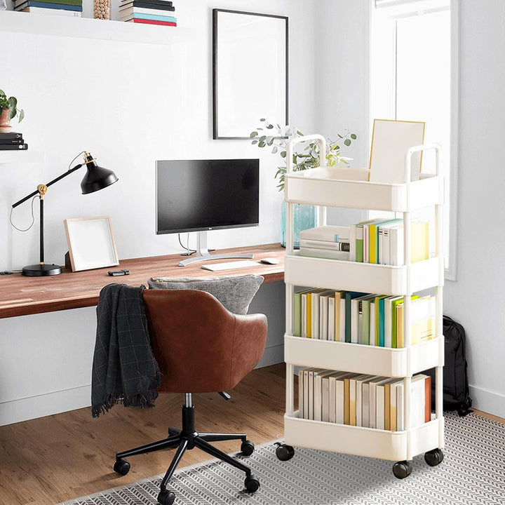 Lisslune | Rolling Utility Cart with Wheels & Handle – Veyora