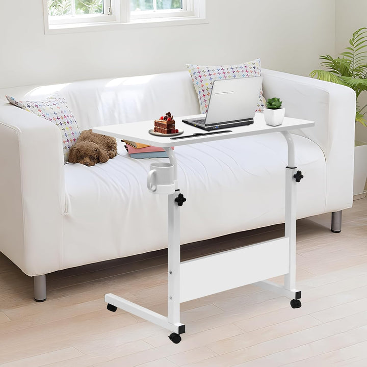 Lisslune | Adjustable Laptop Desk | Multi-Purpose, Height-Adjustable & Mobile for Home Office, Bedside or Sofa Use