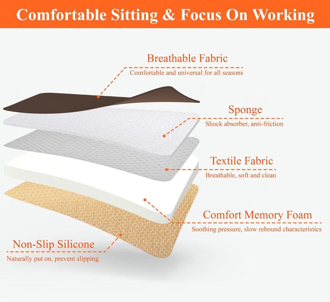 Lisslune | Comfort Memory Foam Car Seat Cushion