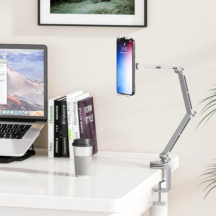 Lisslune | Adjustable Aluminum Tablet Desk Stand with 360° Rotation – Movaro