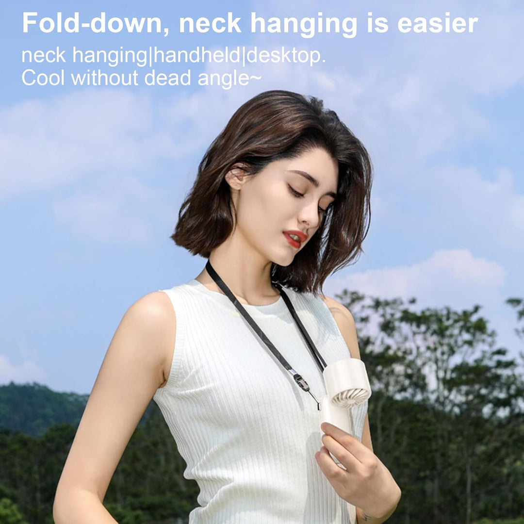 Lisslune | Portable Foldable Handheld Fan with LED Display 100 Speeds