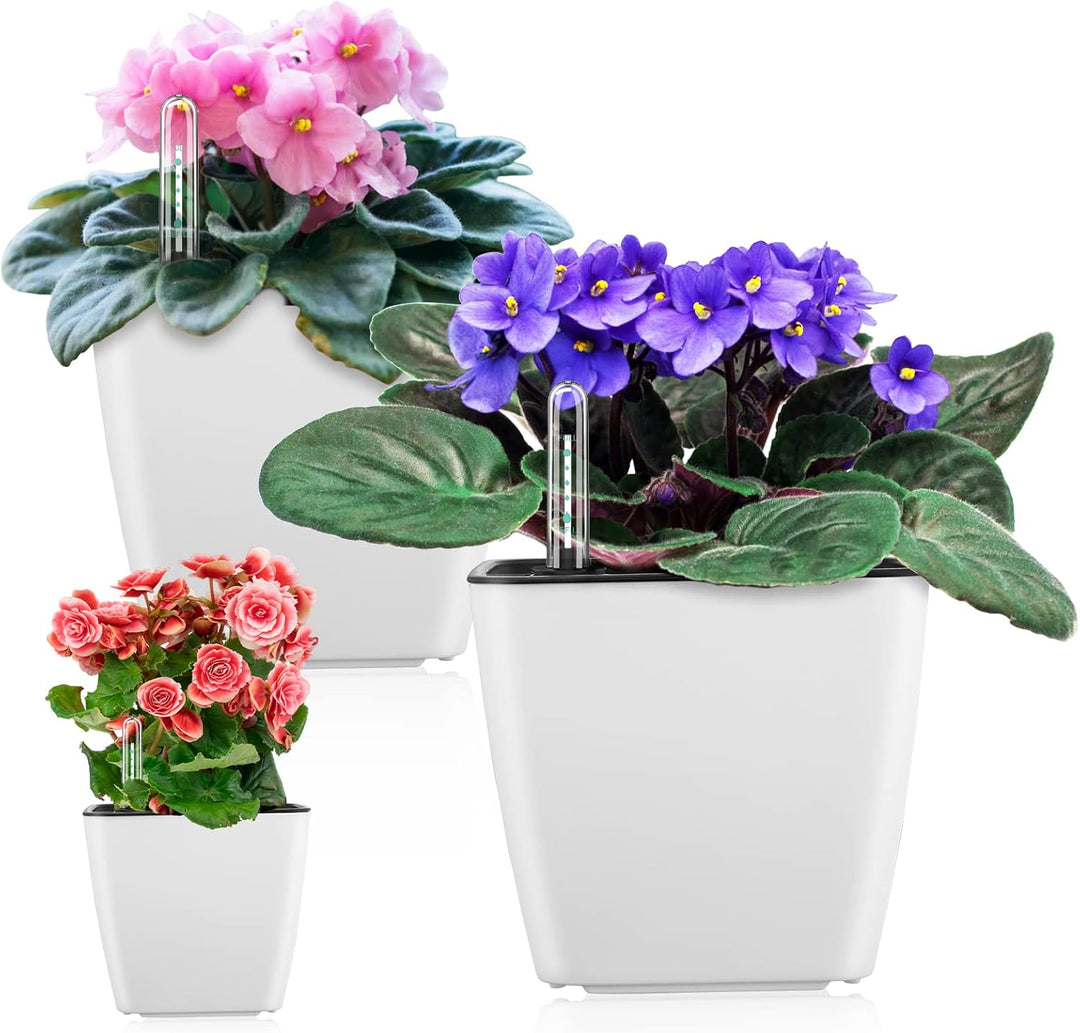 Lisslune | Flower pot with irrigation system – Self-watering plant pot for indoor and outdoor use